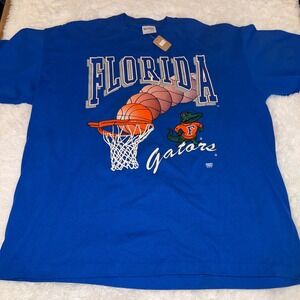 Tee Jays Florida Gators T-Shirt Mens XXL Blue Excellent Vintage 90s Basketball